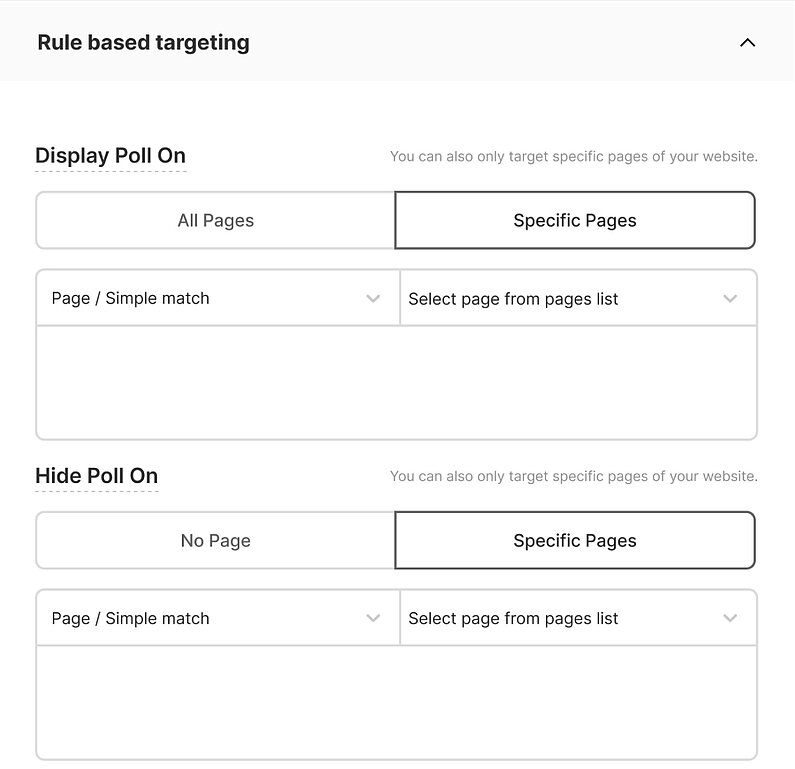 Set Your Targeting Options