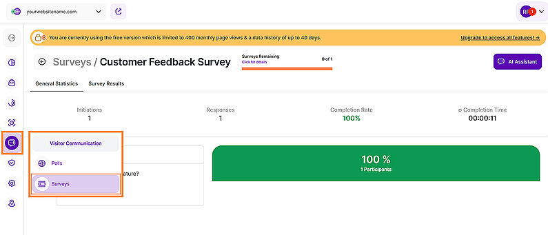 Overview of Surveys Feature
