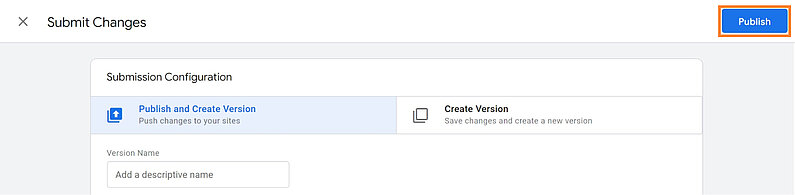 Publish Changes