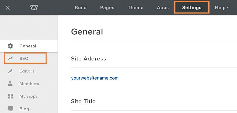 Open SEO tab