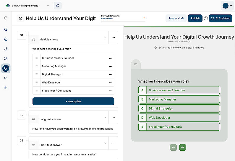 Overview of Survey Question Creation