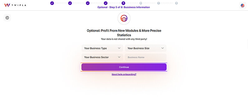 Share your business information