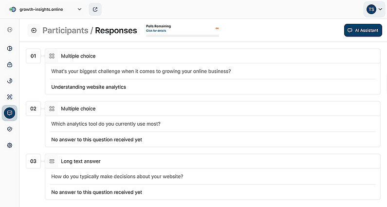 Detailed Participant Response View