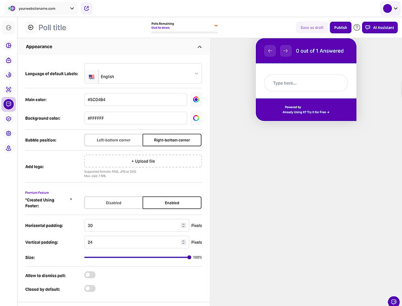 Customize The Appearance Of Your Polls