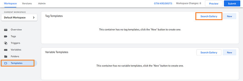Tag Template Search