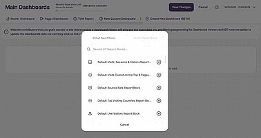 Analytics dashboard user guide - Custom Dashboards - Use cases