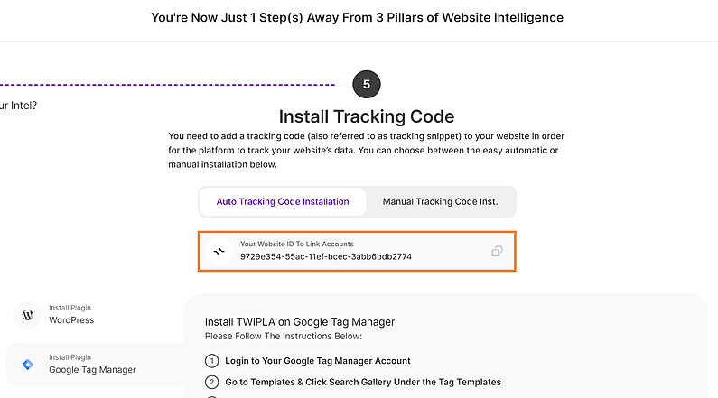 Copy Website ID