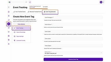 Create New Event Tag